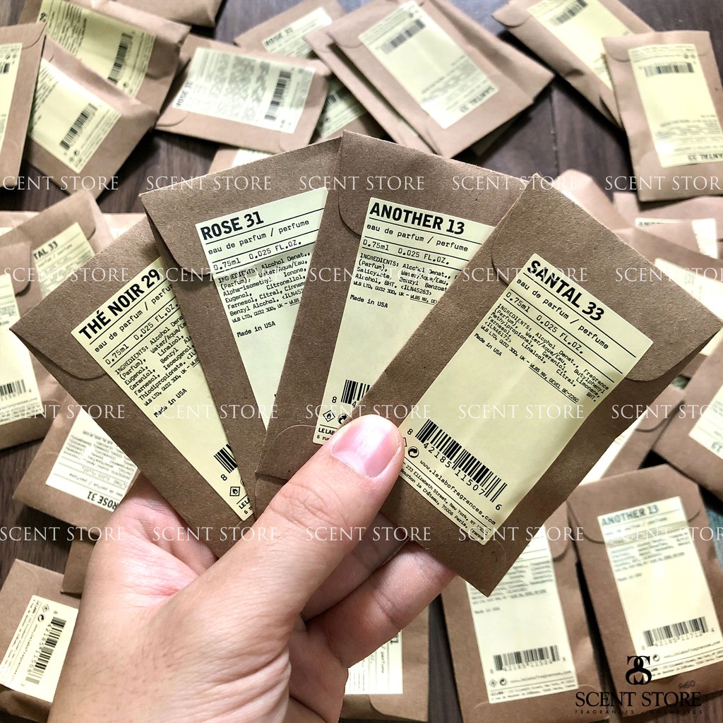 Scentstorevn - Vial chính hãng Nước hoa Le Labo S 33, A 13, The Noir 29, Rose 31 [0.7ml]