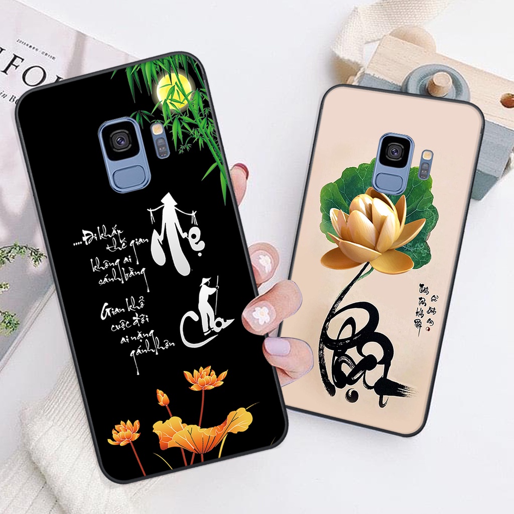 Ốp lưng Samsung Galaxy S9 in hình chữ tài chữ lộc, Cha Mẹ, bình an SIÊU ĐẸP