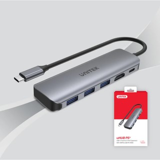 Cáp chuyển Type C sang HDMI + USB + Power PD100w Chính hãng Unitek H1107E