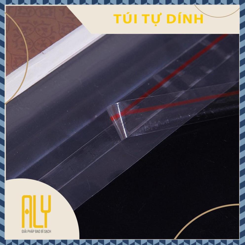 Túi opp dán miệng đóng quần áo, túi opp băng keo loại mờ đóng quần áo đủ size cho shop thời trang _ ALY
