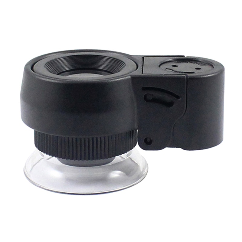 Kính Lúp Mini Bỏ Túi - Phóng Đại 45 Lần Có Đèn UV Cho Khoa Học