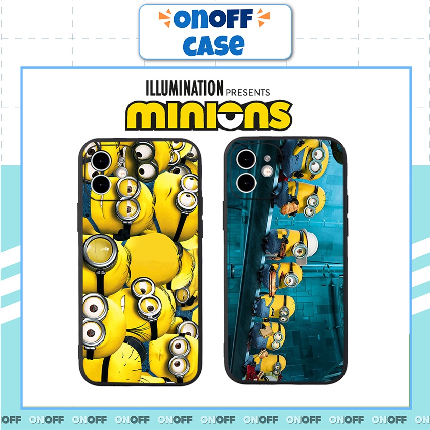 Ốp Lưng Iphone TPU Cạnh Vuông M.i.n.i.o.n.s Full, BVC Iph6/6plus/6s/6splus/7/7plus/8/8plus/x/xs/11/12/pro/13/promax
