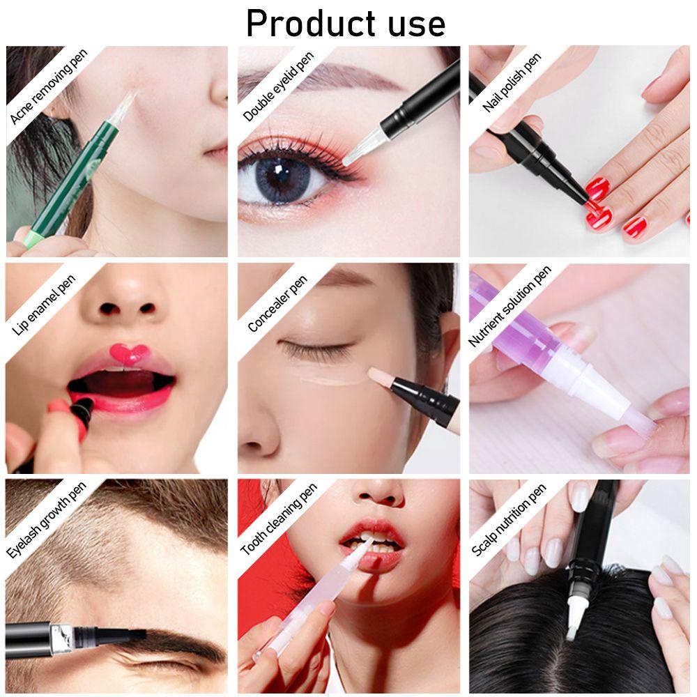 Set 3 Lọ Đựng Dầu / Bút Vẽ Móng Đa Năng Có Thể Xoay 3ml Tiện Lợi Dành Cho Đi Du Lịch