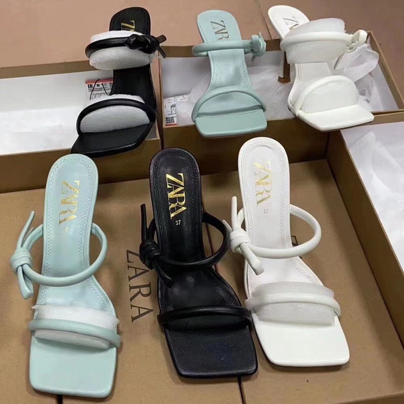 sandal da quai thắt nơ - 3 màu ZR .