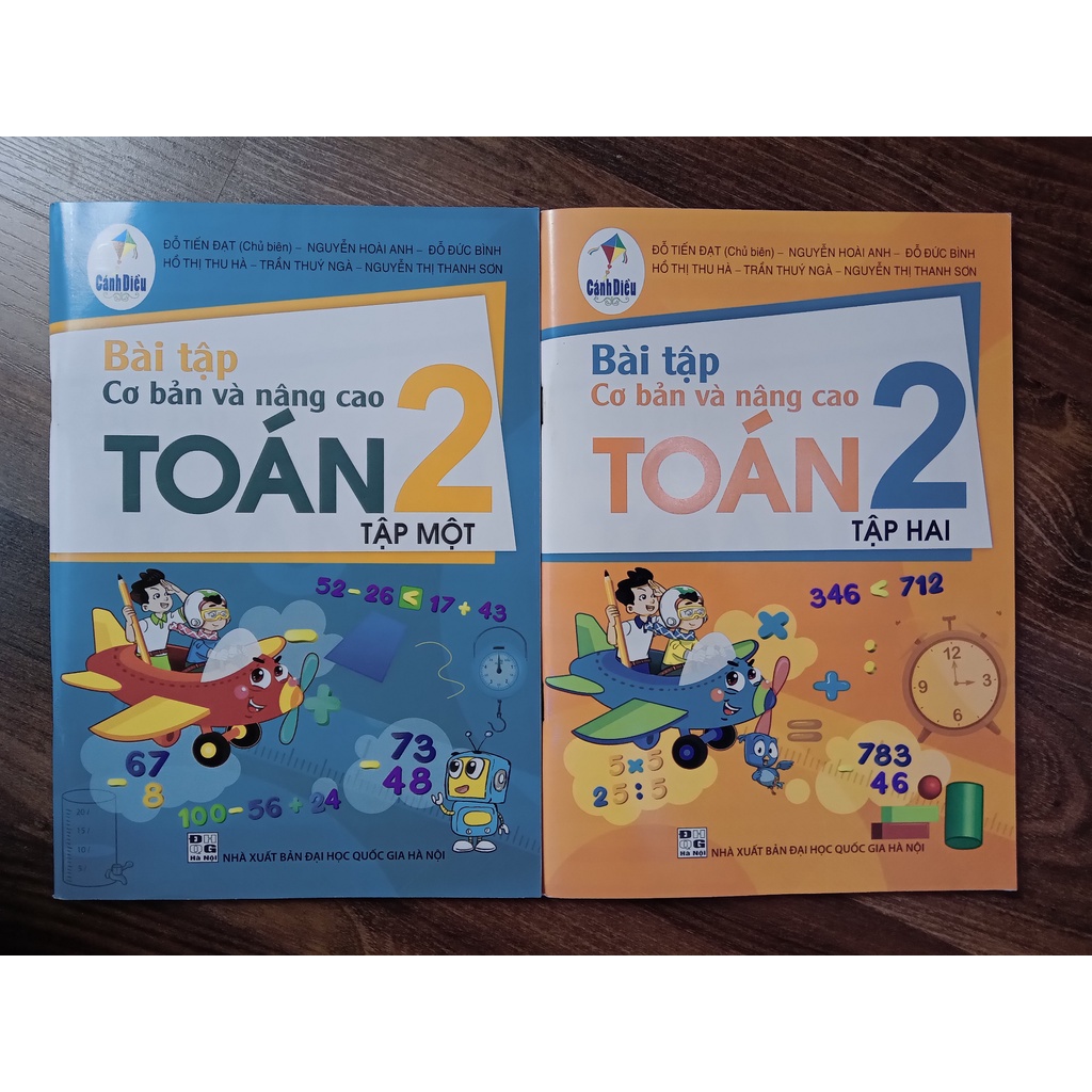 Sách - Combo Bài tập cơ bản và nâng cao toán 2 (Tập 1+Tập 2) - Cánh diều