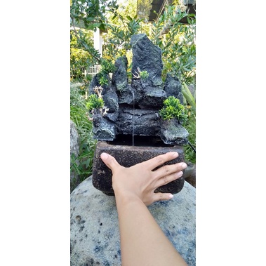 Hòn non bộ mini có thác nước