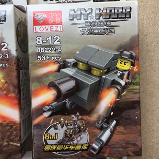 Lego xếp hình My War (có 8 mẫu )
