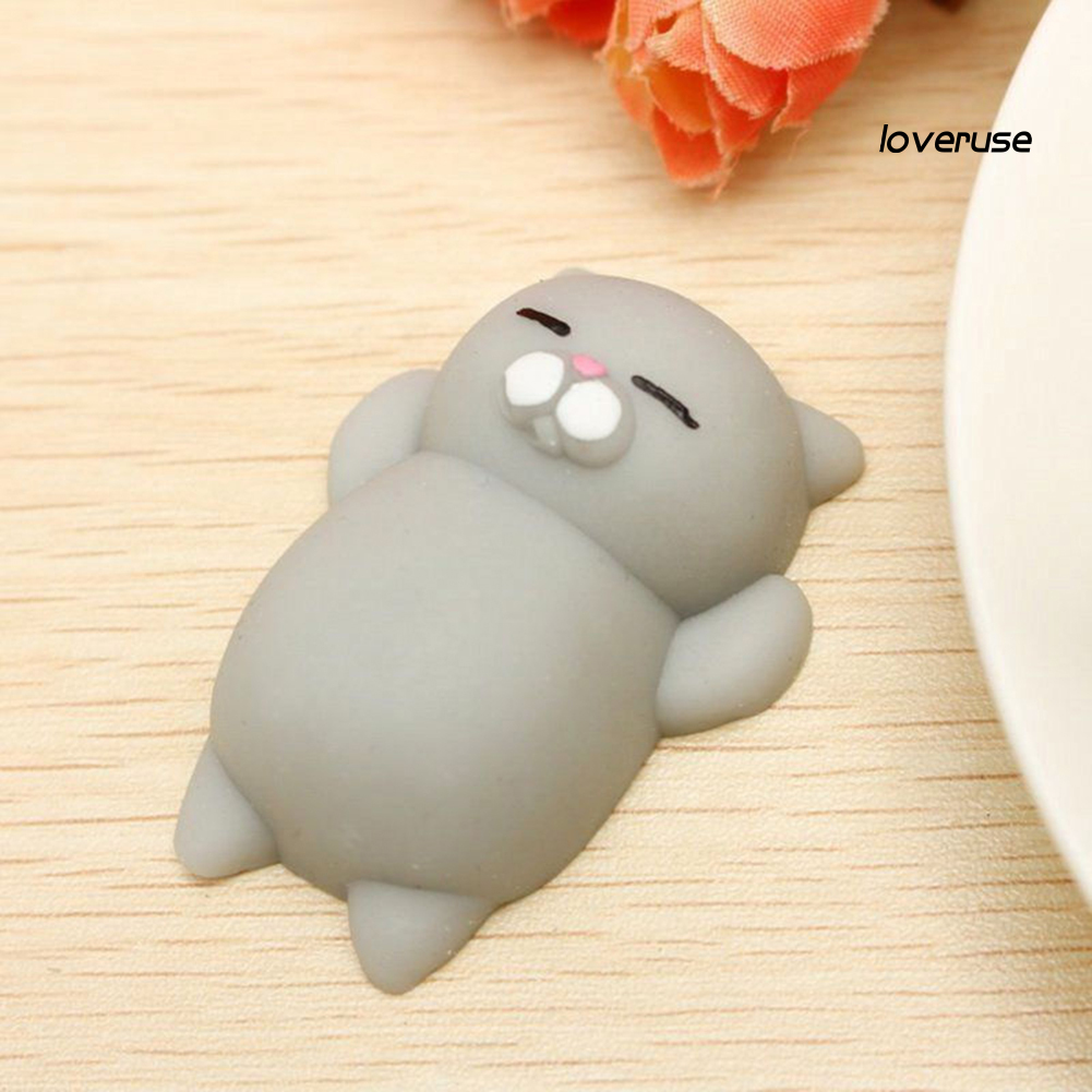 Đồ Chơi Nắn Bóp Đàn Hồi Giảm Stress Hình Chú Mèo Đáng Yêu