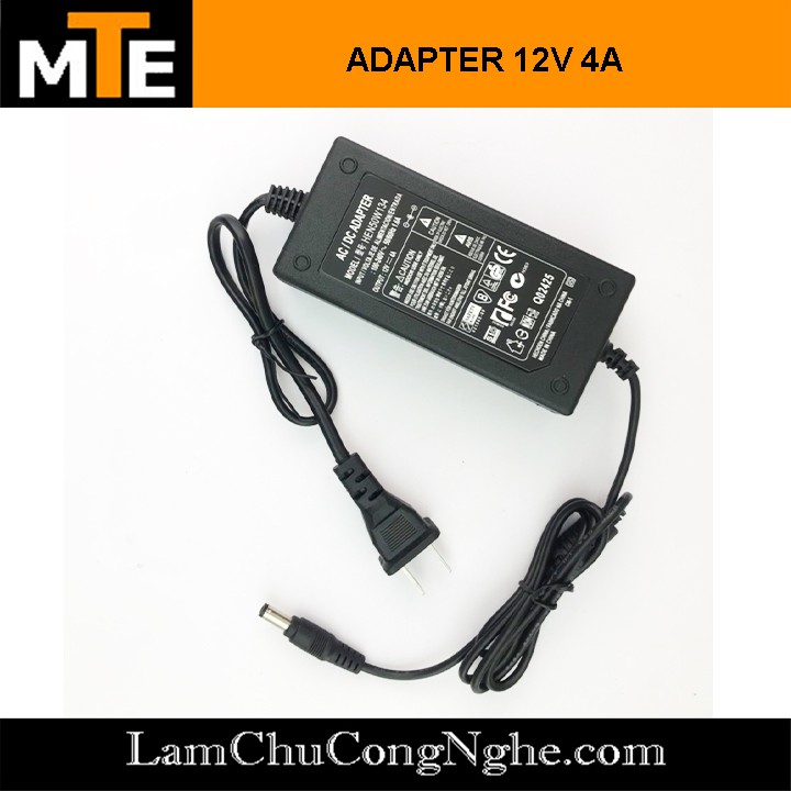 Nguồn adapter 12V 4A jack DC 5.5 * 2.1 mm