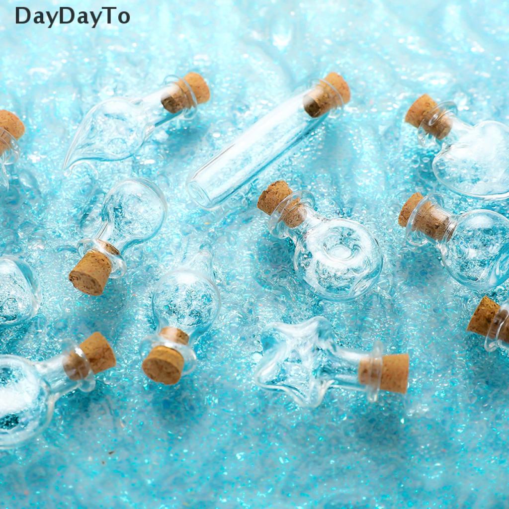 Bộ 5 Lọ Điều Ước Mini Bằng Thủy Tinh Có Nút Bần