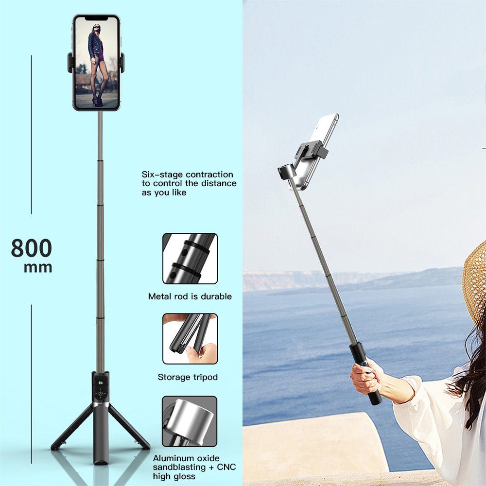 Selfie Stick Tripod Portable 360 Degree Rotation With Bluetooth Remote Monopod For iPhone Android | BigBuy360 - bigbuy360.vn
