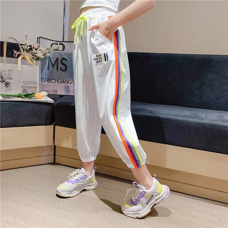 Quần Thể Thao Dáng Rộng Mỏng Phong Cách Mới Cho Bé Gái