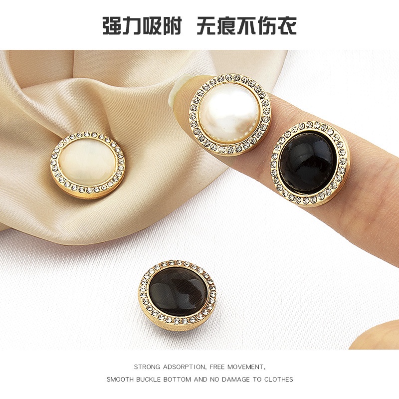 Nút Cài Áo Sơ Mi Không Cần Bấm Nút Từ Tính Chất Lượng Cao Cấp