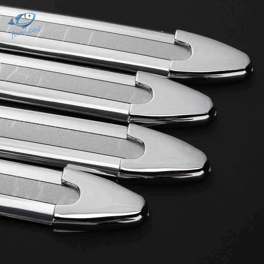 Set 4 Miếng Dán Bảo Vệ Góc Cản Trước Sau Bằng Nhựa Màu Trắng Chuyên Dụng Cho Xe Hơi
