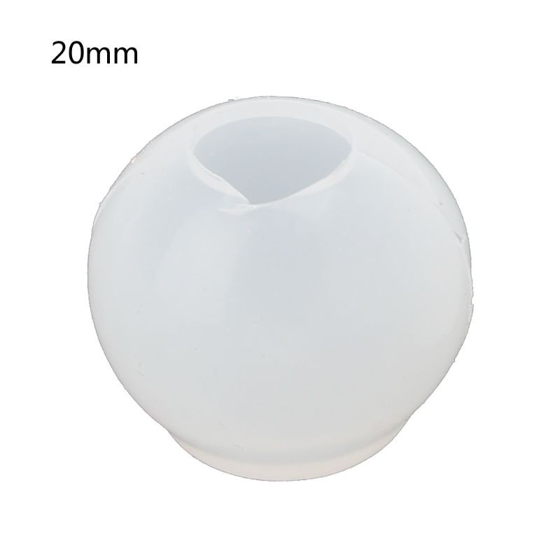 Khuôn Silicone Làm Trang Sức Hình Quả Cầu 20 25 30mm