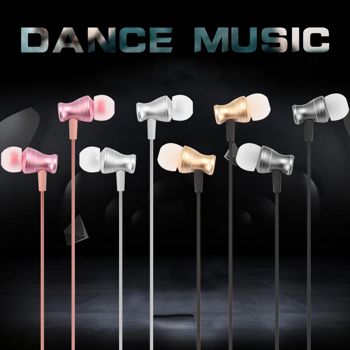【YUKV】Professional 3.5mm Jack In Ear Wired Earphone With Microphone Volume