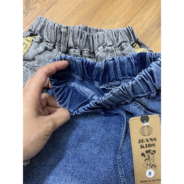 Quần bò Jeans cho bé trai Kidbabyonline K105- quần short bò cho bé trai từ 7-20kg
