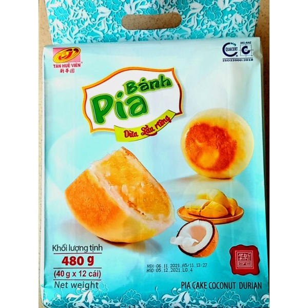 Bánh Pía Kim Sa Dừa Sầu Riêng Tân Huê Viên 480gam