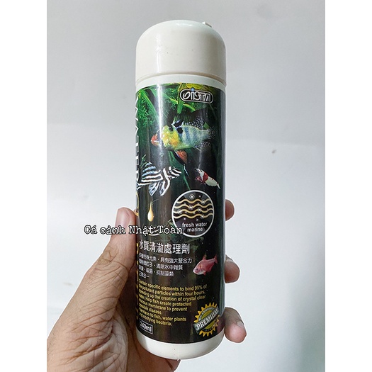 WATER CLARIFIER ISTA ĐÀI LOAN 240ML KHỬ ĐỤC, GIÚP LÀM TRONG NƯỚC HỒ CÁ