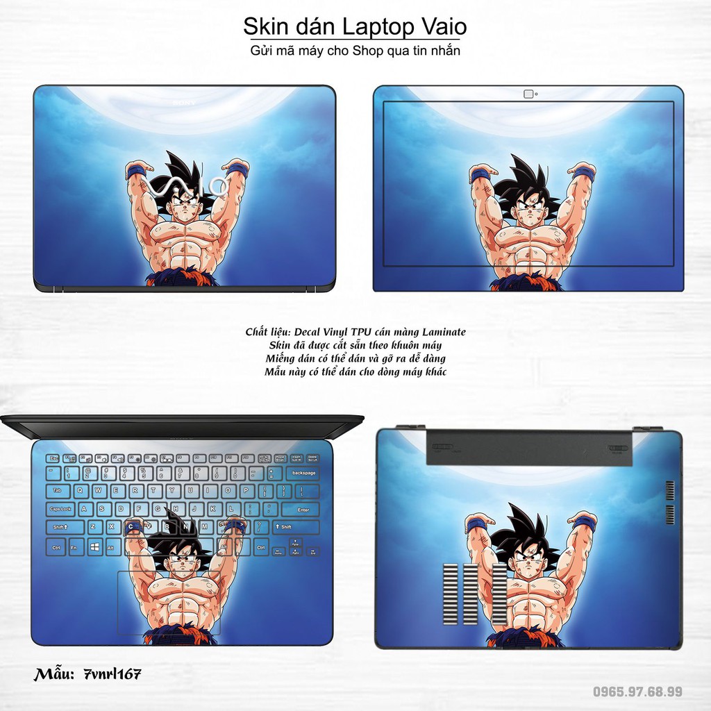 Skin dán Laptop Sony Vaio in hình Dragon Ball _nhiều mẫu 3 (inbox mã máy cho Shop)