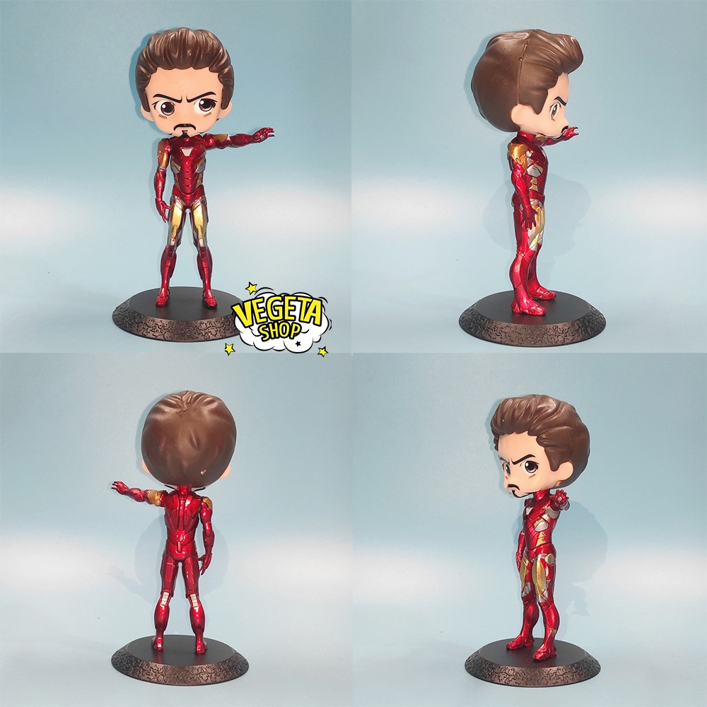 Mô hình Marvel Avengers DC - Q Posket - Iron man Tony Stark - Spider man Peter Parker - Cao 15cm - Fullbox