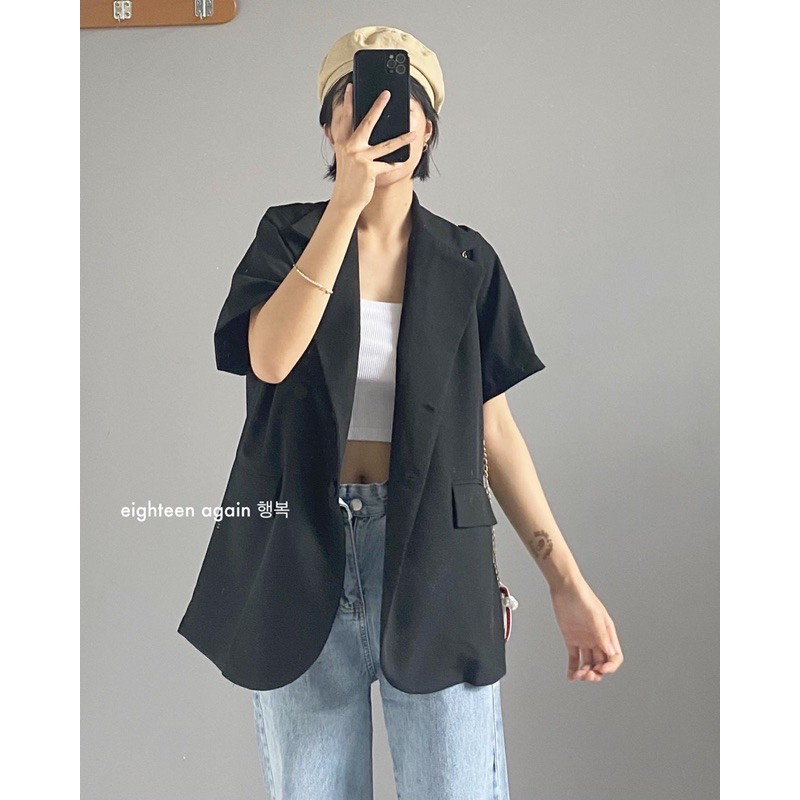 ÁO BLAZER TAY NGẮN CHẤT DÀY DẶN | BigBuy360 - bigbuy360.vn