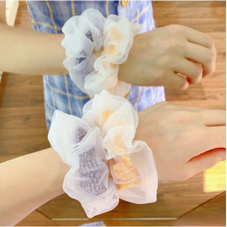 [Mã 151FASHIONSALE1 giảm 10K đơn 50K]Scrunchies Dây Cột Tóc Hai Lớp