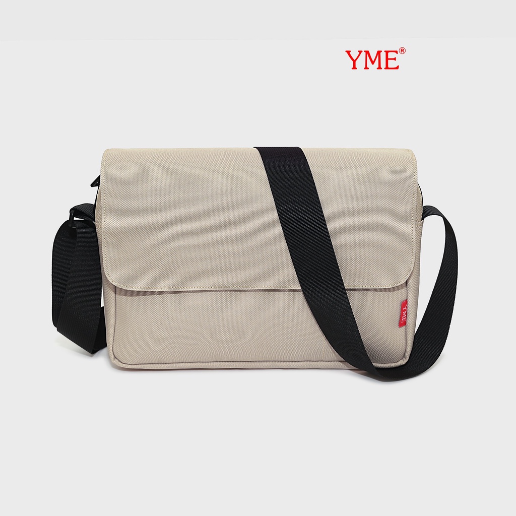 Túi đeo chéo nam nữ YME vải canvas chống nước nhiều ngăn phong cách basic dễ phối đồ