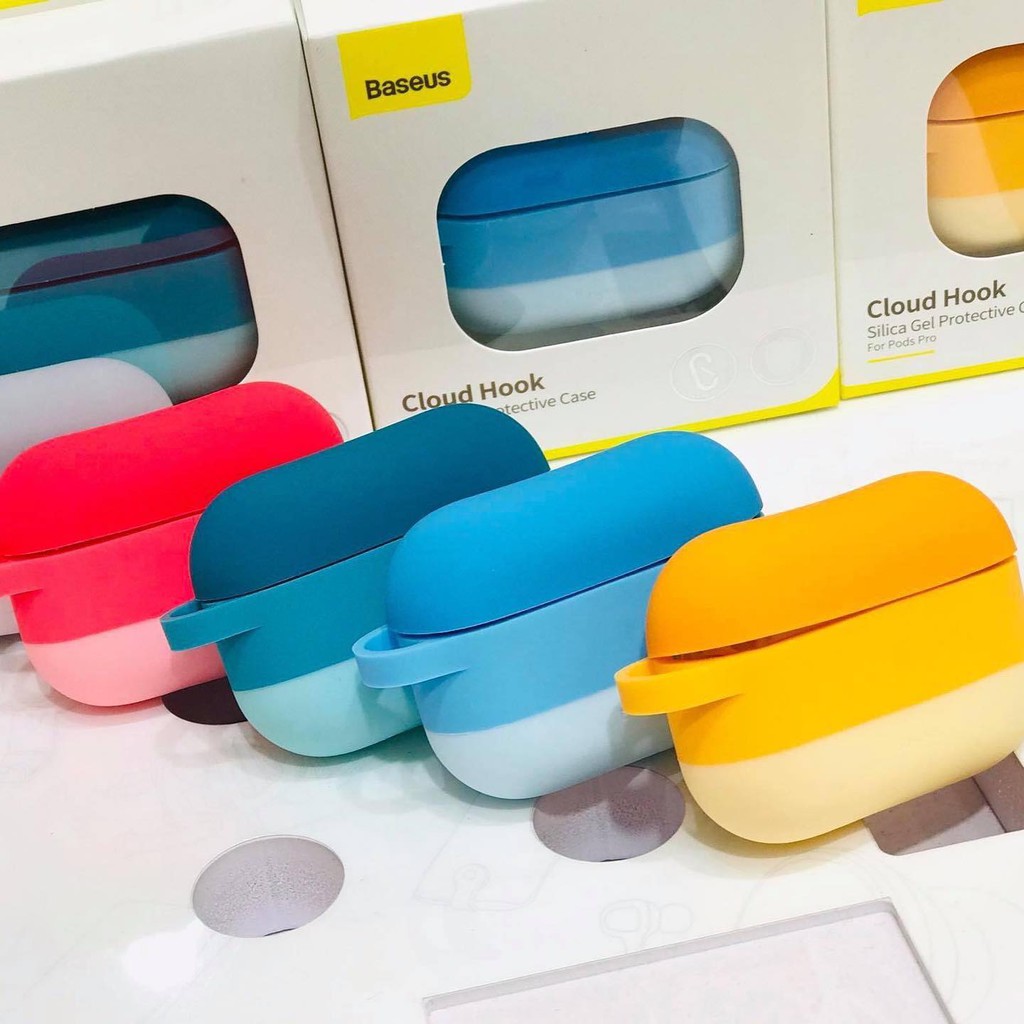 Bao case chống sốc cho tai nghe Apple Airpods Pro hiệu Baseus Cloud Hook (nhiều màu siêu mỏng 2mm) - hàng chính hãng