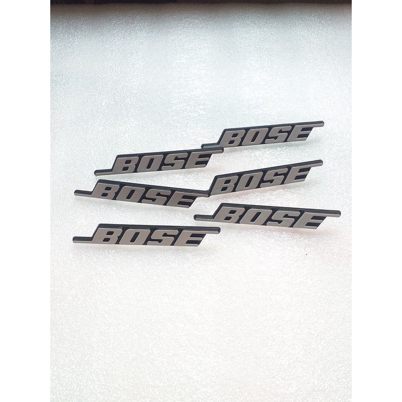 Tem dán thùng loa BOS-E 502 - nhựa cứng màu trắng - giá 2 tem