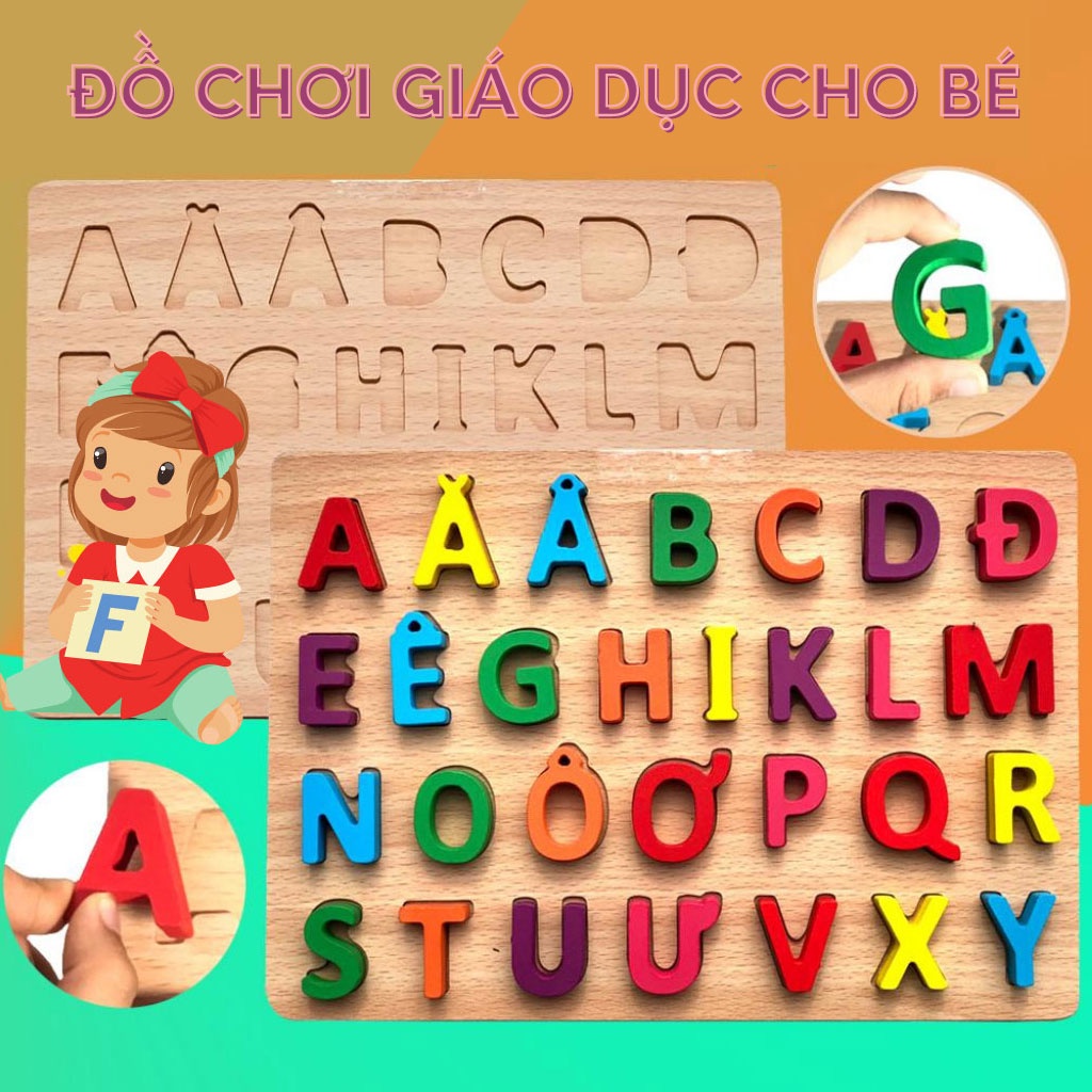 Combo Bộ 2 Bảng Chữ Cái Chữ Số Và Phép Tính In Hoa Bằng Gỗ Nổi Gíup Các Bé Nhận Biết Chữ Và Số Hiệu Qủa Tại Nhà