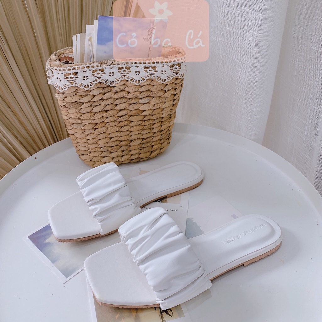DÉP NỮ THỜI TRANG COBALA SHOES - DÉP ĐẾ BỆT CAO CẤP - DÉP LÊ NỮ - DÉP QUAI NGANG NHÚN CAO CẤP D20057400