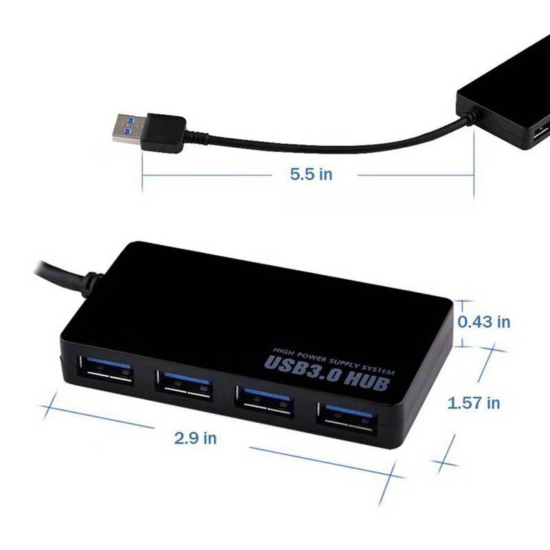 Bộ chia 4 cổng USB 3.0 5Gbps 5 Gbps 30CM DC5V cho máy tính