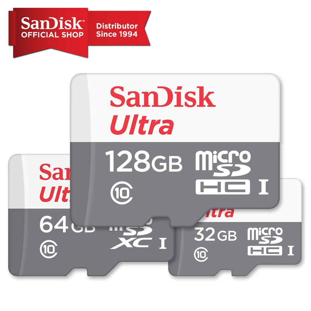 Thẻ nhớ SanDisk Ultra microSDHC / XC Class 10 100MB / s 32GB / 64GB / 128GB