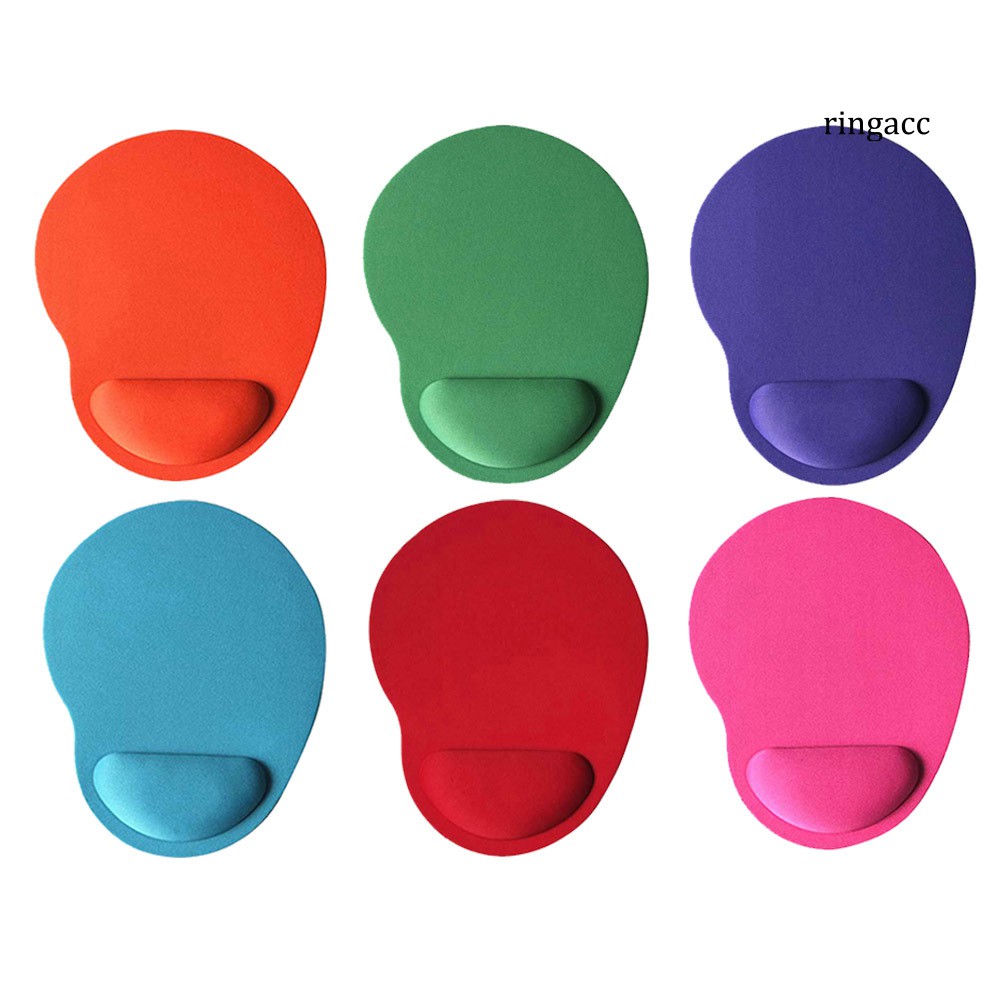 Tấm lót chuột chống trượt màu trơn có đệm cổ tay