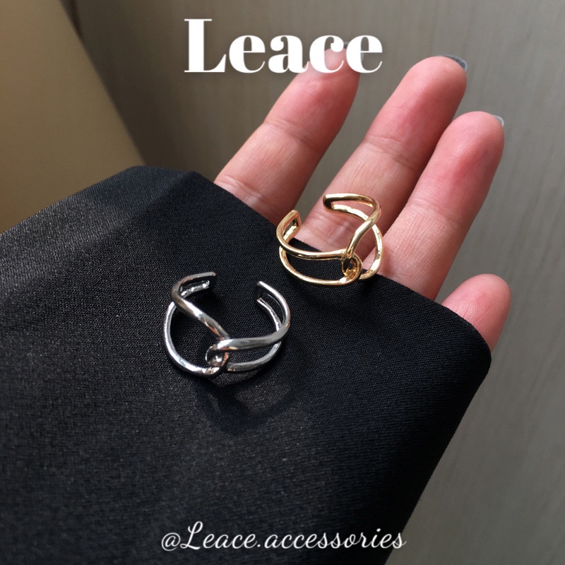 Nhẫn thép titan lồng nhau thời trang hottrend R022 Leace.accessories