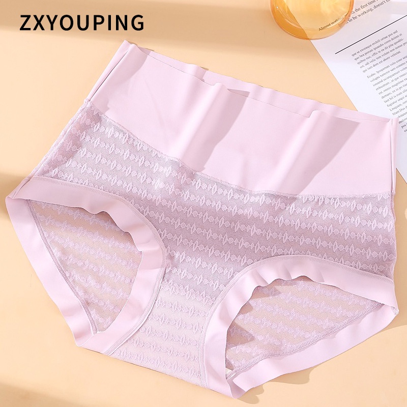 Quần lót ZXYOUPING lưng cao không đường may size lớn XL-3XL thời trang