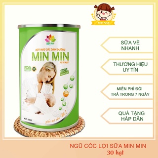 Ngũ cốc lợi sữa Min Min dinh dưỡng từ 30 loại hạt giàu dưỡng chất, loại 500g