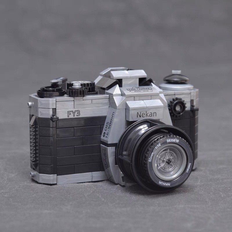 Đồ chơi xếp hình mô hình lắp ráp MÁY ẢNH NEKAN TRẮNG II NON LEGO Il NANOBLOCKS