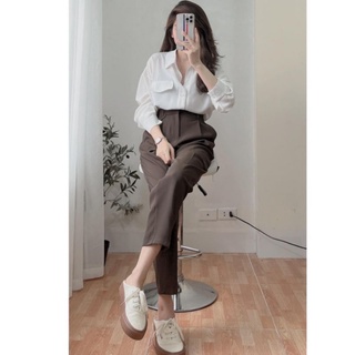 Quần baggy vải