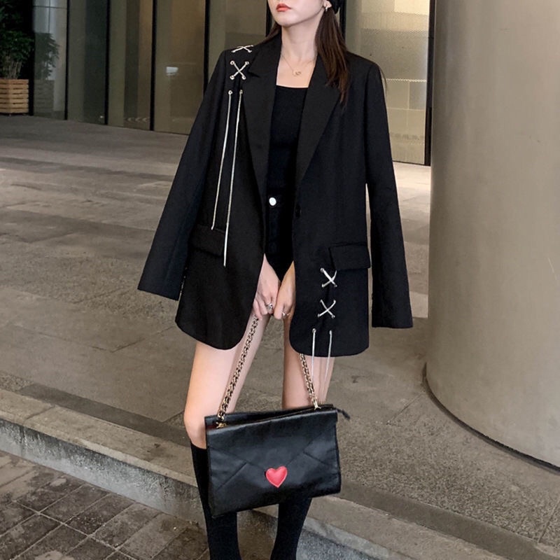 Áo Blazer nữ form xuông rộng phong cách hàn quốc mẫu mới đẹp mã TT01 | BigBuy360 - bigbuy360.vn