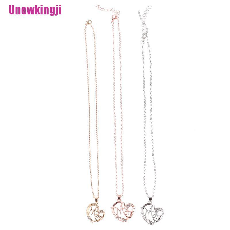 CHARMS vòng cổ Khắc Chữ Mom Ý Nghĩa Tặng Mẹ