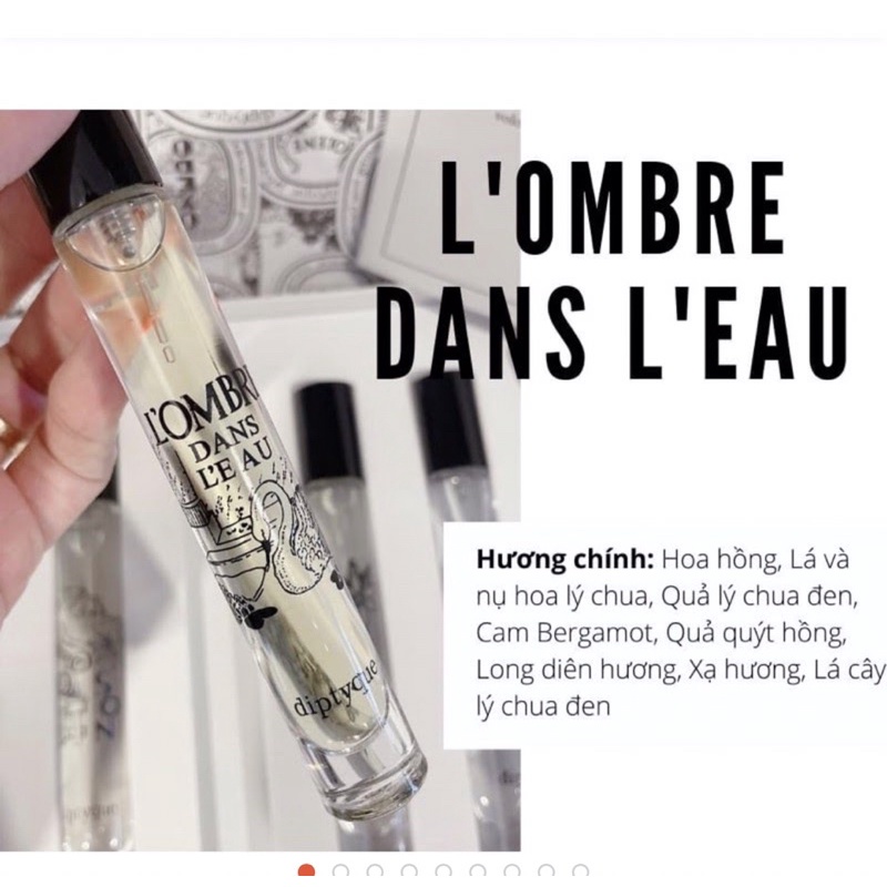 Hót Sét nước hoa Diptyque gồm 5 mùi top của hãng , mỗi ống 7, 5 ml | Thế Giới Skin Care