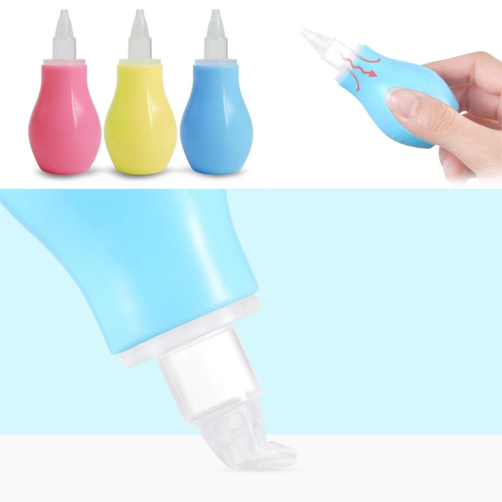 [Cho bé] Ống hút mũi, rửa mũi bóp tay silicon