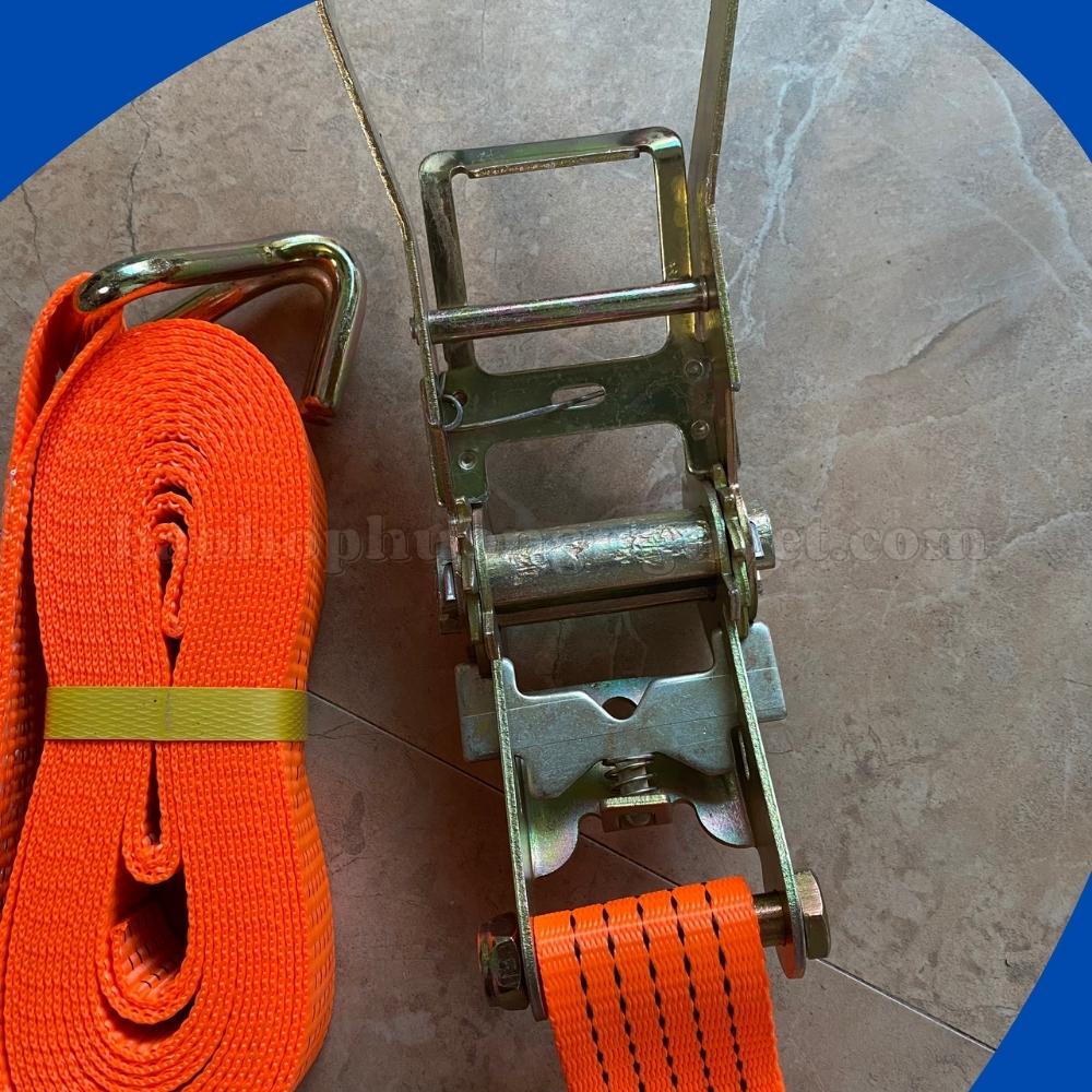 Dây cảo chằng hàng tăng đơ bản 5cm tải trọng 3000kg tăng chỉnh, cố định hàng hóa (chiều dài 3,4,5,6,8m )