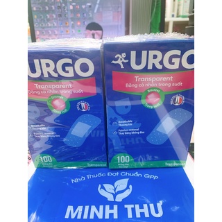 ✅[CHÍNH HÃNG] Băng Cá Nhân Trong Suốt Urgo Transparent hộp 100 miếng dán