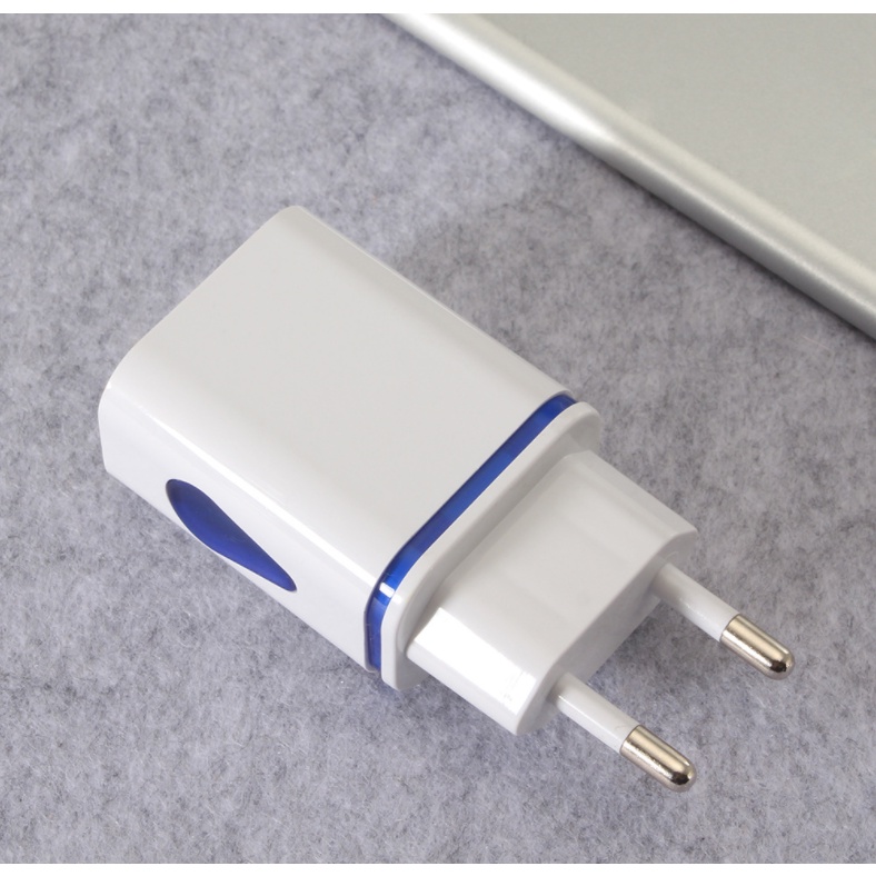 Củ Sạc 2 Đầu USB 2.1A  AR002 Tiện Lợi Tiêu Chuẩn Châu Âu Cho Mọi Điện Thoại, Note, Pad,...Bảo Hành Chính Hãng - BENTEX