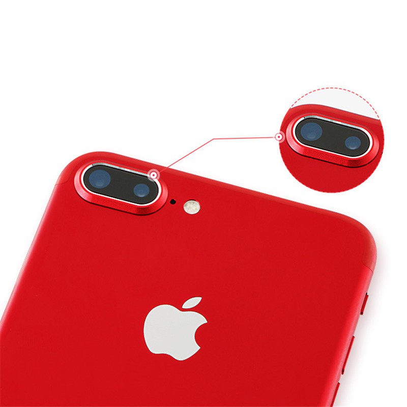 Miếng dán kim loại bảo vệ tròng kính camera sang trọng hiệu quả dành cho iphone 7 8 Plus X 10