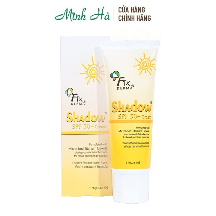 Kem chống nắng Fixderma Shadow SPF 50+ PA+++ 75g