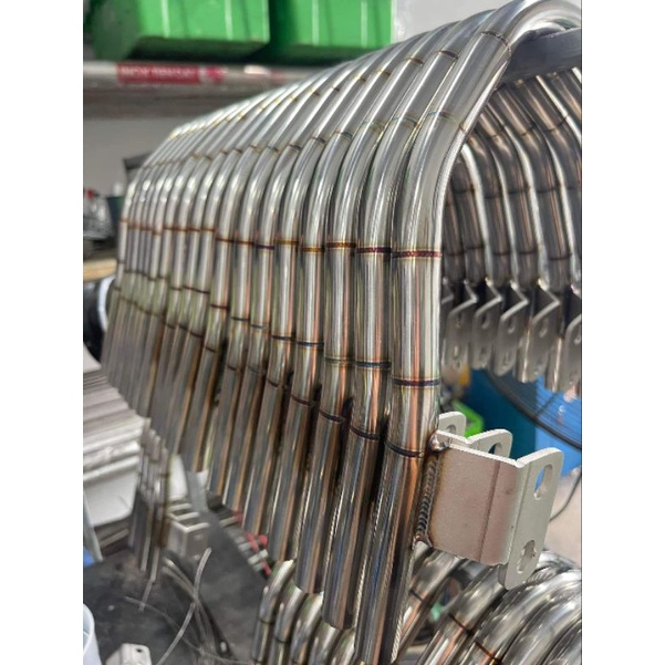 Tay xách Wave inox 304 form dài vểnh lắp wave 110 , Wave 100 , Wave 50cc